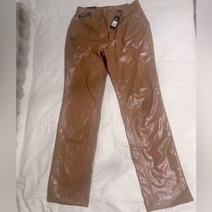 AFRM Heston Faux Leather Straight Leg Pants